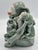 Vintage Chinese Hand Painted Ceramic Monkey With Babies Sculpture Figuring Decor For Sale - Image 4 of 7
