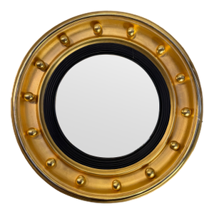 Antique Convex Gilt Mirror