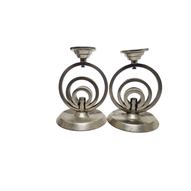 Art Deco Candleholder, Germany, 1970s, Set of 2 For Sale - Image 4 of 18