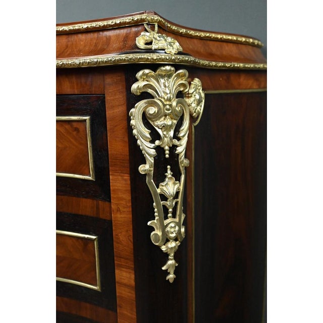 Brown Mid-19th Century Napoleon III Wooden Secretary For Sale - Image 8 of 18