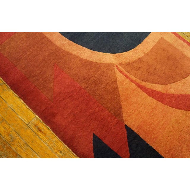 1920s 1920s Chinese Art Deco Carpet With Modernist Design For Sale - Image 5 of 9