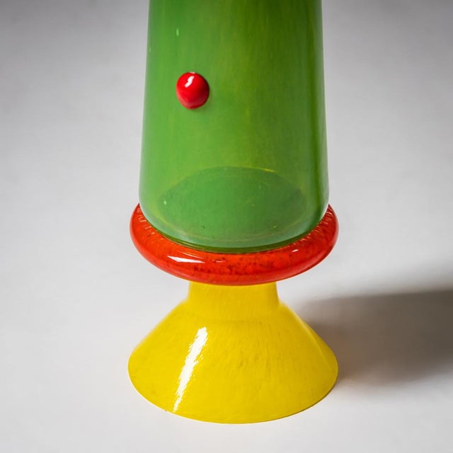 B.A.G. Series Green Vase from Barovier & Toso, Italy For Sale - Image 5 of 7