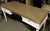 Vintage Neoclassical Fluted Arched Coved Desk With Book-Matched Butterfly Top For Sale - Image 10 of 10
