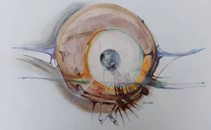 Jacques Grange, Cellulaire 1, 2016, Acrylic