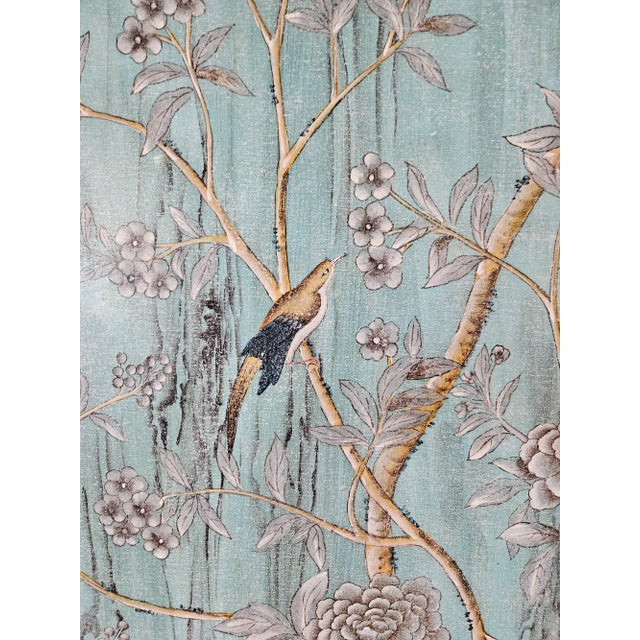 Early 21st Century Painted Wall Panels of Birds With Tassels- a Pair For Sale - Image 9 of 12