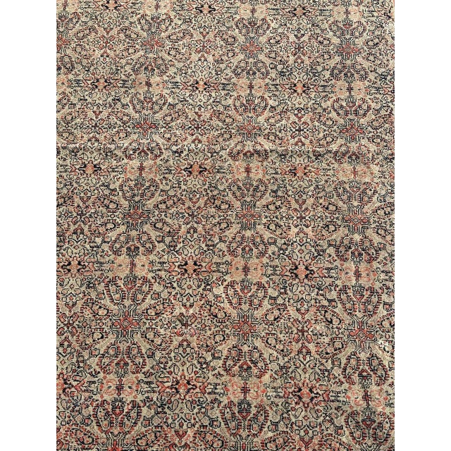 Antique Silk Foundation Seneh Rug, 1890s For Sale - Image 15 of 18