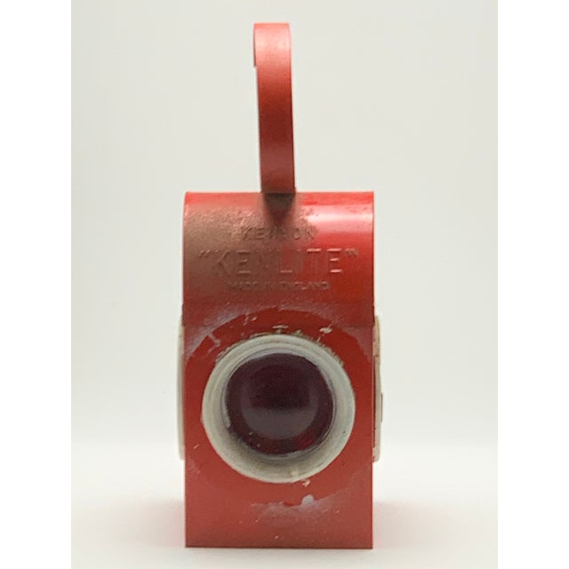 Get ready for your next adventure with this vintage 1940's Red Kenyon Ken Lite Railroad Lantern! This classic lantern is...