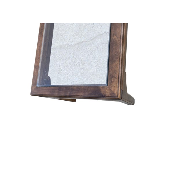 Ethan Allen Vintage Canova Collection Coffee Table Campaign Style Solid Cherry For Sale - Image 9 of 16