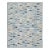 Swedish Geometric Rug by Celerie Kemble for Chairish in Sky, 2'6"x12' For Sale