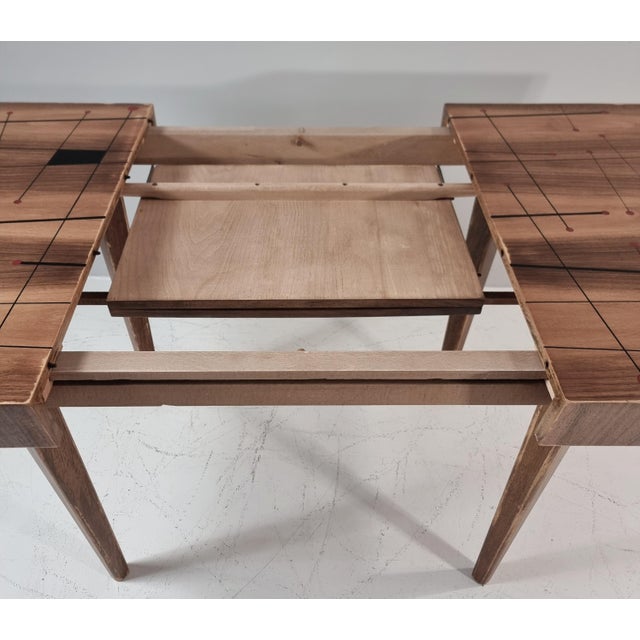 Wood Vintage Dining Table in Walnut, 1970s For Sale - Image 7 of 16