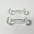 Transparent 1980s Vintage Hollywood Regency Chippendale English Crystal Knife Rests After Ralph Lauren - Set of 6 For Sale - Image 8 of 9
