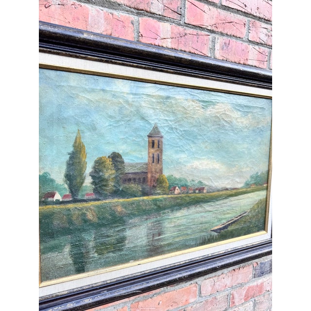 English Early 20th Century English Oil on Canvas For Sale - Image 3 of 9