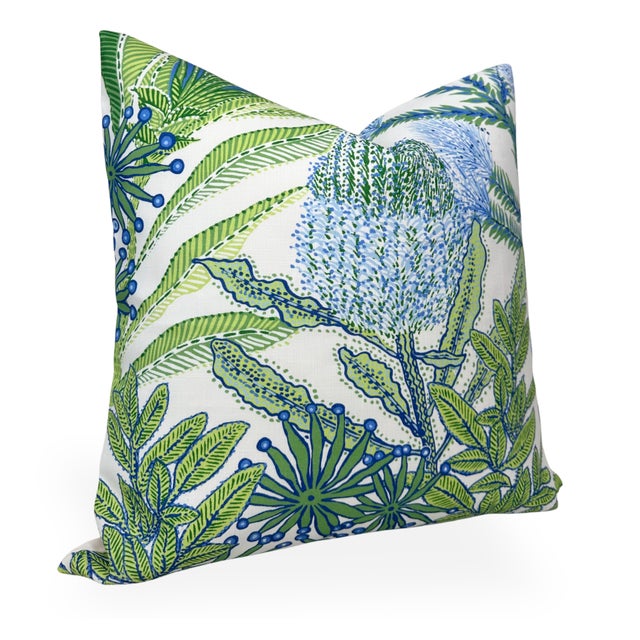 Protea Floral Pillow Cover ⭐️ Ships Within 2 Days On the Front: Floral Printed Fabric On the Back: Ivory or Black...