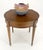 Heritage Henredon Round Fruitwood Lamp Side Table on Tapered Legs MINT For Sale - Image 10 of 13