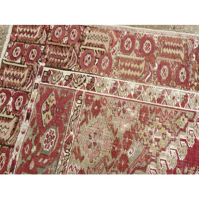 Brick Red Galerie Shabab Collection Early 20th Century Turkish Ghourdes Rug For Sale - Image 8 of 9