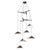 Emily V6 Vertical Chandelier in Steel with Dark Bronze Finish by Moss Objects For Sale - Image 9 of 9