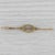 Modern Vintage Pearl Diamond Bar Pin 14k Yellow Gold Brooch For Sale - Image 3 of 5
