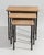 1970s Set Of Three Cast Iron Nesting Tables With Wooden Tops For Sale - Image 4 of 13