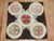 square size early 20th Century American Hooked Rug Measures: 3' x 3'