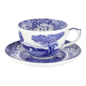 Spode Blue Italian Jumbo 20 oz. Cup & Saucer - 2 Pieces