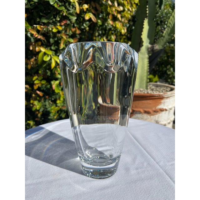 Vintage Orrefors “Bogaska” Crystal Vase For Sale - Image 12 of 13