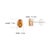 Classic Four Prong 1.49 TCW Oval Citrine Solitaire Stud Earrings in Sterling Silver - A Pair For Sale - Image 11 of 13