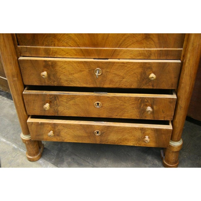 Brown Empire Secretaire For Sale - Image 8 of 9