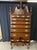 Impressive Kittinger Old Dominion Collection Model 1780 mahogany Chippendale-style highboy. The tall two-part form...