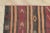1960s Traditional Ethnic Red Striped Cicim Natural Wool Kilim Rug For Sale - Image 10 of 13