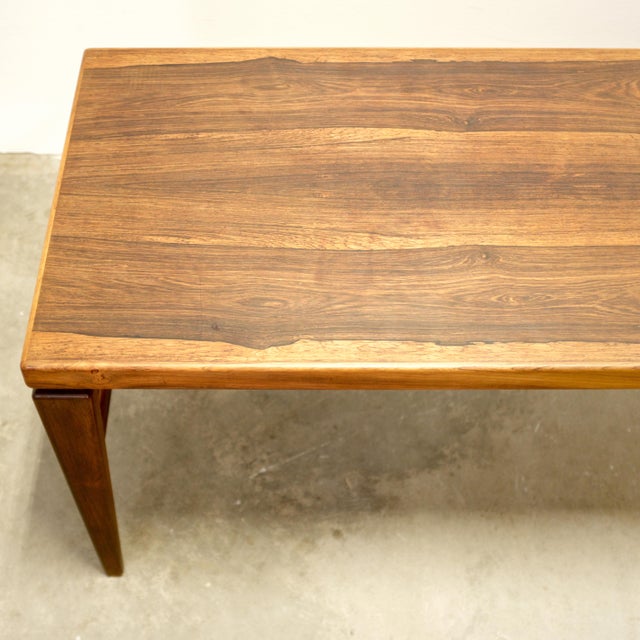 1950s 1950s Danish Rosewood 6 Foot Coffee Table For Sale - Image 5 of 8
