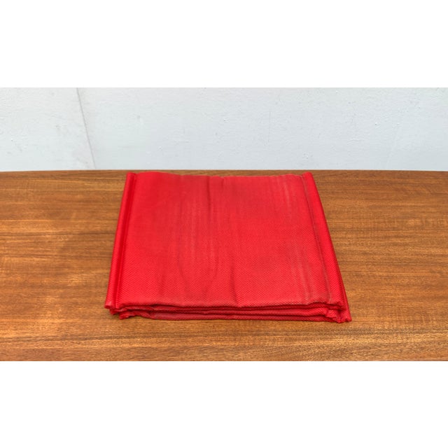 Postmodern Kreuzschwinger Red Chair Pad by Till Behrens, 1980s, Set of 4 For Sale - Image 15 of 18