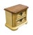 Stanley Furniture Stanley Furniture Solid Pecan Antiqued Yellow Cream Painted Mediterranean 27" Two Drawer Nightstand For Sale - Image 4 of 11