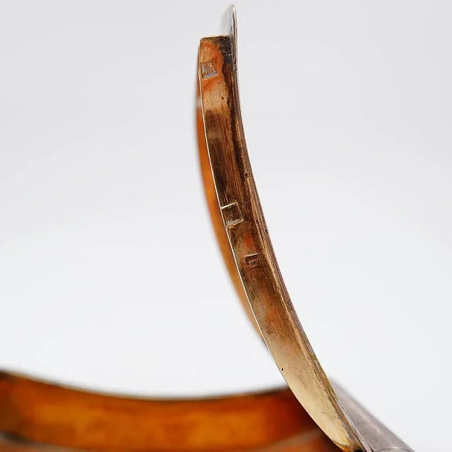 Curved Pocket Snuffbox in Ribbed Silver Gilt, 1890s For Sale - Image 4 of 16
