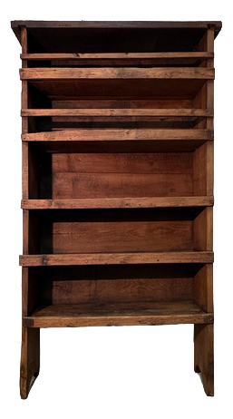 Chestnut Bucket Holder Shelf, 1700