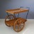 Mid-Century Metal, Wood, and Rubber Trolley, 1950s For Sale - Image 4 of 12