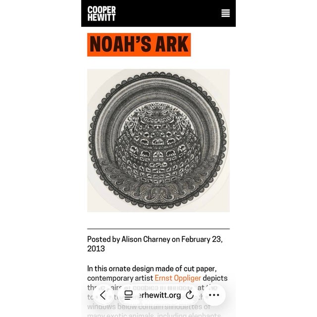 1990s Rhino by Ernst Oppliger a Detailed Master Paper Cut Scherenschnitte Black and White For Sale - Image 12 of 12