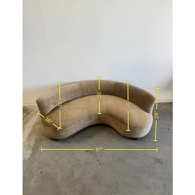 Wood Via Veneto Sofa For Sale - Image 7 of 8