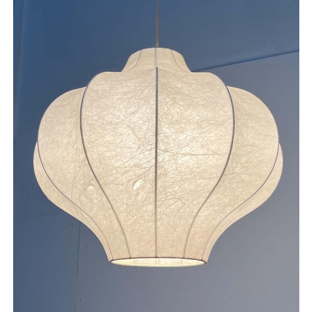 Mid-Century Modern Cocoon Pendant Lamp by Friedel Wauer for Goldkant Leuchten, 1960s For Sale - Image 12 of 18