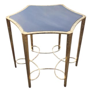 Late 20th Century Gilt Metal and Granite Entryway or Accent Table For Sale