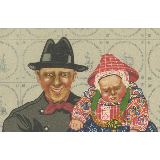 Gratiane de Gardilanne and Elizabeth Whitney Moffatt, Traditional Dutch Costume from Marken Men and Children in Festive Dress, 1932, Print For Sale - Image 6 of 10