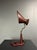 1950s Mid-Century French Red Leather Wrapped Desk Lamp attributed to Jacques Adnet, 1950s For Sale - Image 5 of 18