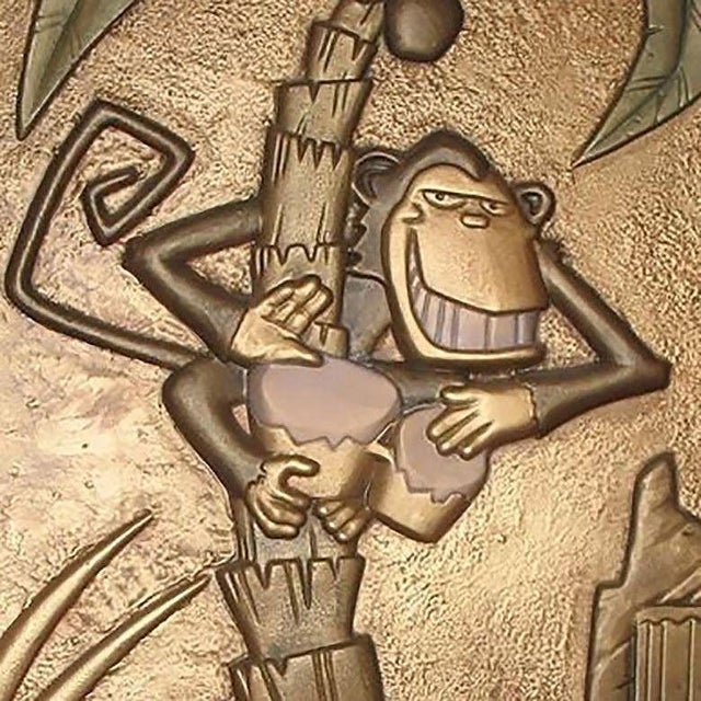 1990s Large 93" Art Deco Style Coco Bongo Gold Door From 1994 the Mask, 2 Available For Sale - Image 5 of 6