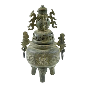 19th Century Chinese Tripod Incense Holder