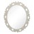 Fleur Home Garden District Satsuma Oval Mirror in Useful Gray, 22x27 For Sale