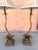 Vintage Gold Palm Tree Table Lamp w/bamboo weave Shade. Metal Toile leafs with a curved shape tree trunk. I have sold this...