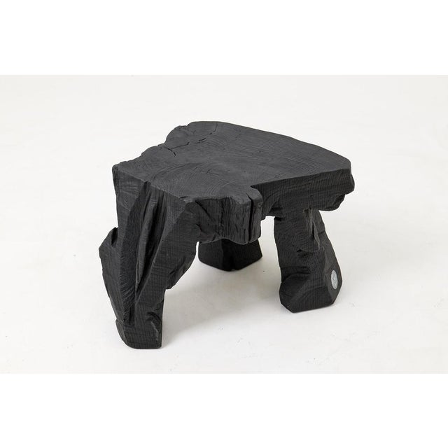 Sculptural Hardwood Stool by Logniture For Sale - Image 15 of 18