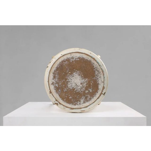 Wood White Rustic Stool, 1930s For Sale - Image 7 of 11