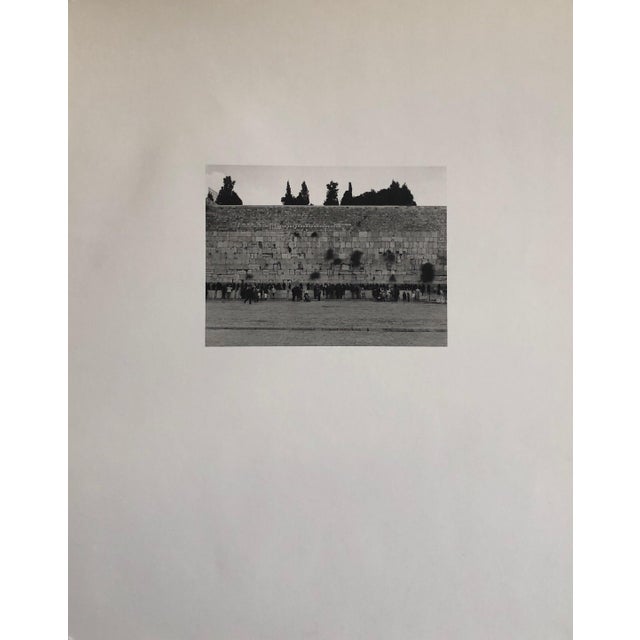 Postmodern Mikael Levin, Jerusalem, Israel Western Wall Ed of 5 Vintage Silver Gelatin Photograph Print For Sale - Image 3 of 4