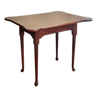 18th Century Reproduction Mahogany Porringer Top Tea Table For Sale