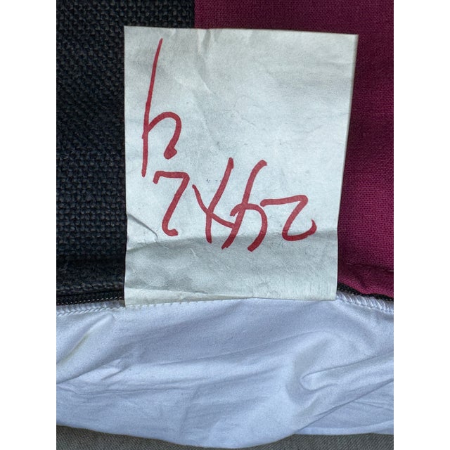 Acapillow Home Furnishings (Santa Monica, Ca) Goose Down Pillow With Striped Cover For Sale - Image 10 of 12